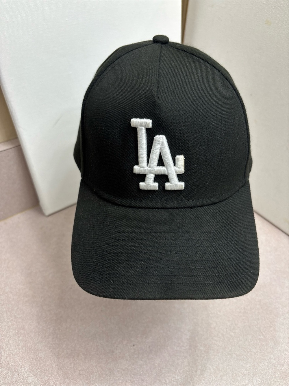 Los Angeles Dodgers New Era 9Forty A-Frame Black Snapback Hat Baseball Cap